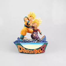 It features shenron the dragon and is a great gift for a gamer. Hkxzm Anime 17cm Dragon Ball Z Super Saiyan Son Goku Gohan Father And Son Kamehameha Pvc Figure Collectible Model Toy Gift Aliexpress