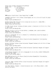 Jailbreak iphone 4 with redsn0w requires from you to have either a windows machine or a mac os machine. Icloud Bypass 1 Pdf I Cloud Ios