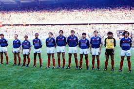 3eme match amical / france vs. France Danemark 1984