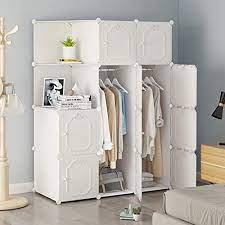 Think of them as standing storage cabinets that can house everything, from clothes and linens to your television set. Buy Beccobeat Portable Wardrobe Closet For Bedroom Armoire Wardrobe Closet With Hanging Rod Cloth Storage Cubes Clothes Cube Organizer White Plastic Cabinet Closets Modern Furniture With Doors 10 Cubes Online In Germany