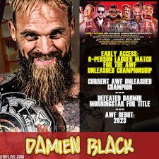 SAT 1/18: DAMIEN BLACK attempts to defend his AWF Unleashed Championship in  a 6-person ladder match at New Dawn! TICKETS:  https://arizona-wrestling-federation-llc.square.site/product/awf-new-dawn-2025-phoenix-az-all-ages-/184?cs=true&cst=custom