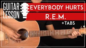 This course will show you everything from selecting your guitar, strum patterns, chords for folk, blues, jazz, country, finger picking styles, arpeggios and all the other things you need to take you from being a learning guitar player to. Everybody Hurts Guitar Tutorial Rem Guitar Lesson Easy Chords Tab Youtube