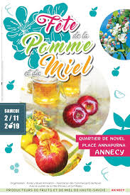 Creation De L Affiche De La Fete De La Pomme Et Du Miel 2019 Pomme Fete De La Miel