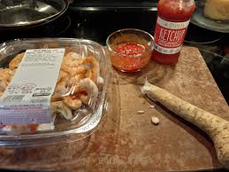 Maybe you would like to learn more about one of these? Had Shrimp With Semi Homemade Cocktail Sauce Used Grated Horseradish And Some No Sugar Ketchup To Make 4hourbodyslowcarb