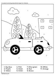 Coloring pages are fun for children of all ages and are a great educational tool that helps children develop fine motor skills, creativity and color recognition! Download Free Color By Number 49 And Educational Activity Worksheets For Kids Kidloland Com