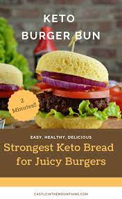 Famously Easy Keto Two Minute Burger Bun 3 Net Carbs Recipe Keto Recipes Easy Burger Buns Low Carb Keto Recipes