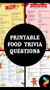 When it comes to presenting that meal, most people just want their food without dealing with any kind of fanfare that complicates everything. Printable Food Trivia Questions Artofit
