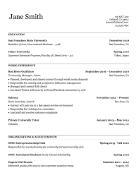 It follows a simple resume format, with name and address bolded at the top, followed by objective, education, experience. 3 Actually Free Resume Templates Localwise