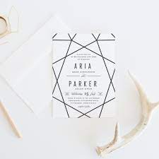 Modern Geometric Wedding Invitation Geometric Wedding Invitation Classy Wedding Invitations Geometric Wedding