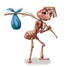 Ant holding a stick meme