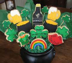 Since you are designing a bouquet for st. St Paddy S Day St Paddy 039 S Day Cookie Bouquet Made For A Silent Auction Fundraising Event In My School District Paddys Day St Patrick S Day St Pattys Day