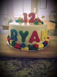 Cool Birthday Cake For 12 Year Old Boy Lego Cake For A 12 Year Old Boy Vanilla Madeira With Chocolate Buttercream