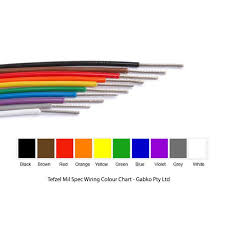 Tefzel Mil Spec 22759 Wire 10 Gauge 22 Gauge All Colours Tfzw10160 9 Price Inc Gst