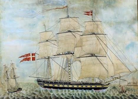East India Company Ships 18th Century Painting