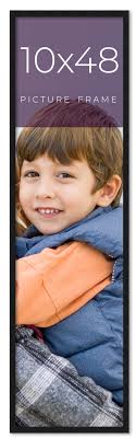 10x48 Frame Black Real Wood Picture Frame Width 0.75 inches