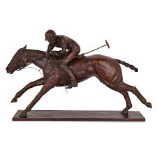 Horse lovers 100% solid bronze horses head bust sculpture statue equestrian sale. Large Bronze Polo Sculpture By Juliet Cursham Mayfair Gallery