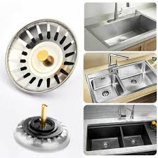 Commercial lever style drains for two and three compartment sinks used in restaurants, bars and food service kitchens. Premium Stainless Steel Kitchen Sink Strainer Drain Replacement Waste Plug Kit Colanders Strainers Aliexpress