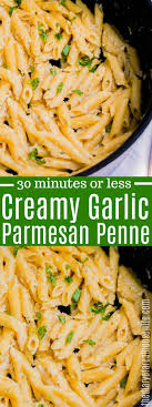 Creamy Garlic Parmesan Penne The Diary Of A Real Housewife