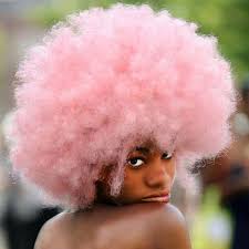 Amazon.com : 70s Afro Wigs for Black Women Pink Kinky Curly Afro Puff Wig  Bouncy and Soft Glueless Wear and Go Natural Looking Wig Heat Resistant ...