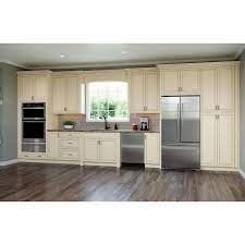 Save up to 45% off select cabinets! Allen Roth Tuckhill 24 In W X 84 In H X 24 In D Hazelnut Maple Door Pantry Semi Custom Cabinet Lowes Com Kitchen Remodel Small One Wall Kitchen Semi Custom Kitchen Cabinets