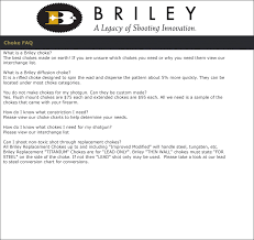 Briley Mfg Choke Faq