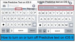 How to turn off predictive text on an iphone via a keyboard shortcut 1. How To Turn On Or Turn Off Predictive Text On Ios 9 Ios 10 Ios 11