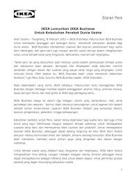 Ini merupakan hal yang sangat baik karena akan mendorong masyarakat luas untuk lebih mencintai batik dan mendukung setiap kegiatan untuk melestarikan batik. Press Release And Boilerplate Ikea Pers 2 Untuk Perabotan Interior Kantor Ikea Menawarkan Perencanaan Tempat Kerja Yang Efisien Dengan Menggunakan Perabot Yang Praktis Dan Multifungsi Pdf Document