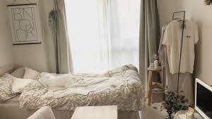 ルームツアー 大人の可愛さ溢れるホワイトナチュラルなお部屋レイアウト紹介 一人暮らし 1k8畳 25m2 女性 お部屋コーディネート 部屋 夢の寝室