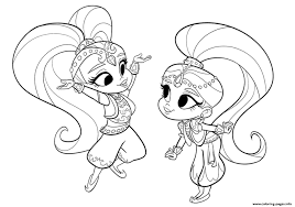 Check spelling or type a new query. Shimmer And Shine Coloring Pages Printable
