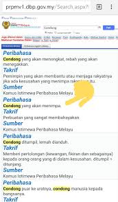 Savesave carian rasmi lbrbd 1 for later. Abelong A Twitter The Search Will Return Us With A List Of Condong Meanings From A Few Kamus Next Click The Peribahasa Tab And You Will See A List Of Peribahasa