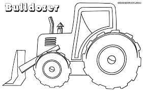 Muck bulldozer working coloring page print. Bulldozer Coloring Pages Coloring Pages To Download And Print Coloring Home