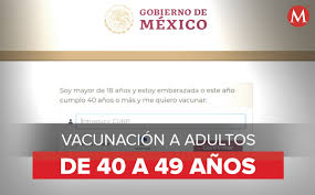 La noche de este lunes 21 de junio se liberó la plataforma de mivacuna.salud.gob.mx para que las personas de 30 a 39 años de edad pueden llevar a cabo su registro, obtener su. Registro Vacuna Covid Para Adultos 40 A 49 Anos En Mexico