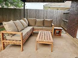 All you need is a drill and a saw. Outdoor Sectional And Coffee Table Ana White