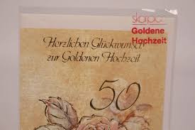 Die allerherzlichsten glückwünsche zu eurer vermählung! Gluckwunschkarte Grusskarte Herzlichen Gluckwunsch Zur Goldenen Hochzeit 50 Jahre Vintage13