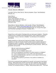 Interested candidates should send a letter and resume outlining their skills, mediation training and experience to mediator selection committee at. How Do I Become A Mediator By Diana Mercer Issuu