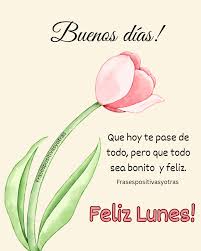 Feliz dia Lunes para todos! #Lunes #inicio de semana #frasespositivasyotras  ❤️????????⚘️????????????