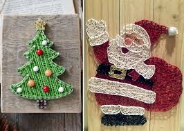 какой подарок можно сделать своими руками на новый год Novogodnij String Art Podarki Na Novyj God Svoimi Rukami Bolee 20 Idej Podarki Samodelnye Rozhdestvenskie Otkrytki Podelki