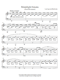 Learn about the life and music of composer ludwig van beethoven. Ludwig Van Beethoven Moonlight Sonata First Movement Op 27 No 2 Sheet Music Pdf Notes Chords Classical Score Piano Solo Download Printable Sku 21529