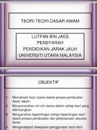 Pada hakikatnya setiap bahasa memiliki ciri tersendiri dalam proses pembentukan kata (word formation). Proses Pembentukan Dasar Awam