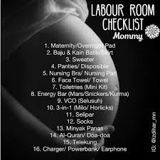 Persiapan bersalin untuk dibawa ke hospital. Checklist Lengkap Ibu Hamil Dan Bayi Dari Bawa Beg Ke Hospital Sampai Berpantang Di Rumah Mingguan Wanita