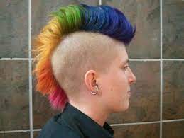 Image Result For Rainbow Mohawk Guy Mohawk Hairstyles Spikey Hair Mohawk Hairstyles Men