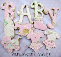 Нонсо анози, кристиан конвери, стефания оуэн и др. Ali S Sweet Tooth Baby Shower Cookies Pink Cookie Connection