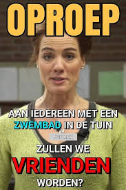 oproep aan iedereen met een zwembad in de tuin gekke mensen grappig citaten