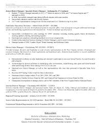 District managers are in charge of multiple stores or outlets across entire regions. Pharmaceutical Sales Manager Resume