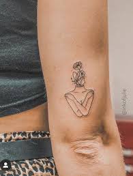 Love Yourself Tattoo By Ink Of Julie In 2020 Simplistic Tattoos Line Tattoos Hip Tattoos Women