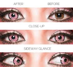 Pink Contact Lenses Circle Lenses Colored Contacts Eye Makeup