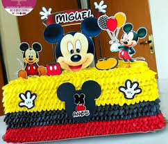 Bolo Do Mickey De Chantilly Bolos De Aniversario Do Mickey Bolo Mickey Aniversario Mickey