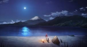 Camping By Mt Fuji Animewallpaper