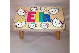 This personalized stool is a puzzle, too. Personalized Name Puzzle Stool Cubbyhole Toys