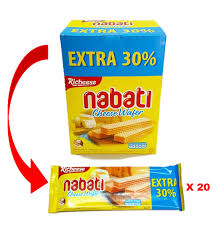 Barang 100% asli dan original!! Richeese Nabati Cheese Wafer Extra 30 20pcs X 18gm Lazada